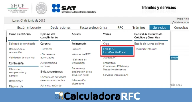 rfc sat imprimir